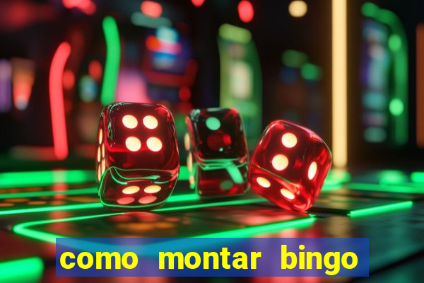 como montar bingo brinquedos toia